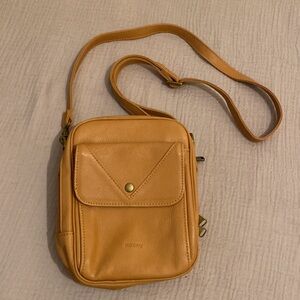 MINOOY NOYA Light Brown Leather Small Crossbody Bag